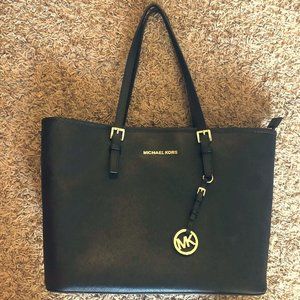 Michael Kors Jet Set Travel Medium Tote #Black#
